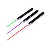 3 Color Red Blue Purple Green Laser Pointer Pen 5mW High Power
