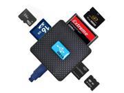 SD TF CF XD M2 MS All in One USB 3.0 Memory Card Reader Adapter High Speed Black