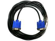 2 PACK 15FT SVGA 15 PIN Male To Male SUPER VGA Monitor Extension Cord Cable Blue