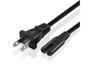 2 Prong Power Cord Figure 8 Shotgun Connector AC Power Cable Wire PS4 Apple TV