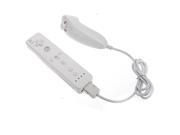 New Built in Motion Plus Remote and Nunchuck Controller for Nintendo Wii White