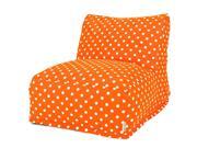 Tangerine Small Polka Dot Bean Bag Chair Lounger