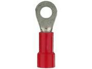 The Install Bay RVRT6 Red Vinyl Insulated 22 18 Gauge 6 Ring Terminal 100 pack