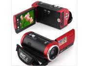HD 720P 16MP Digital Video Camcorder Camera DV DVR 2.7'' TFT LCD 16x ZOOM (Red)