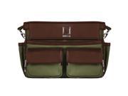 Lencca Coreen SLR Camera Bag, Color Forrest Green & Espresso Brown