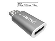 [Apple MFi Certified] Pawtec Micro USB to 8 Pin Charge and Sync Adapter Charge your iPhone iPad iPod with Micro USB Cables Works With all iOS Updates