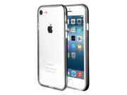 Pawtec Aluminum Frame iPhone 7 Clear Full Protective TPU Bumper Case Bubble Free Scratch Resistant and Durable