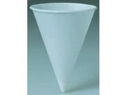 Solo Cup 6RB 2050 Bare Treated Paper Cone Water Cups 6 oz White 200 Sleeve 25 Sleeves Carton