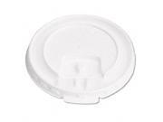 Solo Cup DLX10R Liftbk Lock Tab Cup Lids for Foam Cups Fits 10oz Cups White 2000 Carton