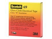Scotch 69 Glass Cloth Electrical Tape 3 4 X 66ft