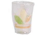 SOLO Cup Company RTP9DBAREW Bare Wrapped RPET Cold Cups 9oz Clear With Leaf Design 500 Carton 1 Carton