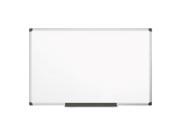 Bi silque CR1501170MV Porcelain Value Dry Erase Board 48 x 96 White Aluminum Frame