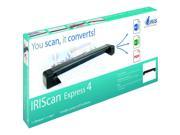 IRIS 458511 I.R.I.S. IRIScan Express 4 Sheetfed Scanner 1200 dpi Optical 8 8 USB
