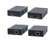 IC Intracom 207393 Manhattan HDMI over Ethernet Extender Kit 2 Input Device 1 Output Device 300 ft Range 2 x