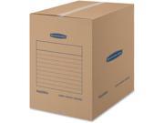 SmoothMove Basic Large Moving Boxes 18l x 18w x 24h Kraft Blue 15 Carton