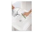 Rubbermaid RCP 1805730 HYGEN Sanitizer Safe Microfiber Cloth 16 x 19 White Green 288 Carton