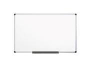 Bi silque MA2112170MV Value Melamine Dry Erase Board 48 x 96 White Aluminum Frame