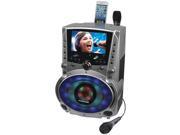 Karaoke USA GF758 KARAOKE USA GF758 DVD CD G MP3 G Bluetooth R Karaoke System with 7 TFT Color Screen LED Sync