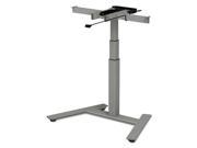 3 Stage Single Column Electric Adjustable Table Base 24 1 2 To 43 1 4 h Gray