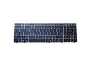 New HP Elitebook 8560P Black Laptop Keyboard w Silver Frame Pointer