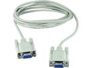 10 DB9 Female to Female Standard Serial RS232 Null Modem Cable