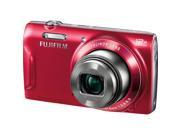 FinePix T550 16MP Compact Digital Camera with 12x Optical Zoom-Red