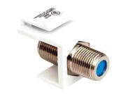 DATACOMM ELECTRONICS 20 3202 WH Keystone Jack with 2.4GHz F Connector White