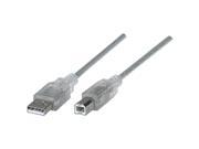 MANHATTAN 333405 A Male to B Male USB 2.0 Cable 6ft