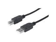 MANHATTAN 393829 A Male to B Male USB 2.0 Cable 10ft