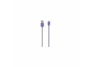 Belkin Chargesync Cable Ipad Iphone Ipod Charging Data Cable Lightning Usb 4 Pin Usb Type A M Lightning M 4 Ft Purple F8J023BT04 PUR