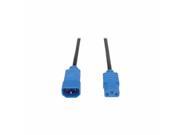 Tripp Lite P004 004 bl Power Cable 125 Vac Iec 320 En 60320 C14 M Iec 320 En 60320 C13 F 4 Ft Blue P004 004 BL