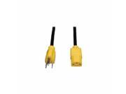 Tripp Lite P006 004 With Yellow Connectors Power Cable 125 Vac Nema 5 15 M Iec 320 En 60320 C13 4 Ft Black P006 004 YW
