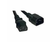 Tripp Lite Standard Computer Power Extension Cord 10a 18awg C14 to C13 Power Cable 100 250 Vac 15 Ft P004 015