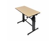 Ergotron Workfit d Sit stand Desk Table Office Rectangular Birch 24 271 928
