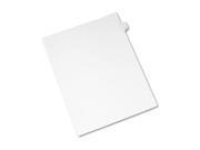 Avery Preprinted Legal Exhibit Index Tab Dividers with Black and White Tabs AVE82166