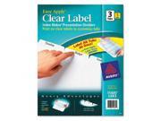 Avery Index Maker Print Apply Clear Label Dividers with White Tabs AVE11435