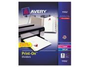 Avery Customizable Print On Dividers AVE11552