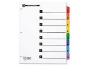 Cardinal 100% Recycled OneStep Printable Table of Contents and Dividers CRD70818