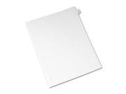 Avery Preprinted Legal Exhibit Index Tab Dividers with Black and White Tabs AVE82247