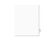 Avery Legal Index Divider Exhibit Alpha Letter Avery Style AVE01389