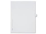 Avery Preprinted Legal Exhibit Index Tab Dividers with Black and White Tabs AVE82177
