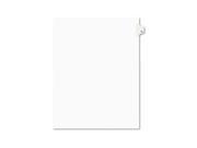 Avery Preprinted Legal Exhibit Index Tab Dividers with Black and White Tabs AVE01077