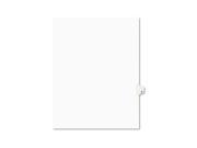 Avery Preprinted Legal Exhibit Index Tab Dividers with Black and White Tabs AVE01418