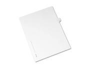 Avery Preprinted Legal Exhibit Index Tab Dividers with Black and White Tabs AVE82180