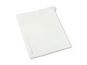 Avery Preprinted Legal Exhibit Index Tab Dividers with Black and White Tabs AVE82223