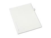 Avery Preprinted Legal Exhibit Index Tab Dividers with Black and White Tabs AVE82217