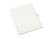 Avery Preprinted Legal Exhibit Index Tab Dividers with Black and White Tabs AVE82236