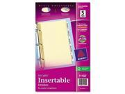 Avery Insertable Big Tab Dividers AVE11102