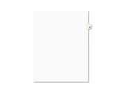 Avery Preprinted Legal Exhibit Index Tab Dividers with Black and White Tabs AVE01030