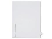 Avery Preprinted Legal Exhibit Index Tab Dividers with Black and White Tabs AVE82201